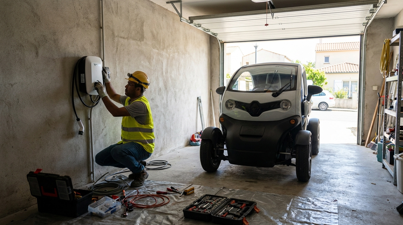 Instalacao de carregador de carro eletrico profissional em Londrina‑PR