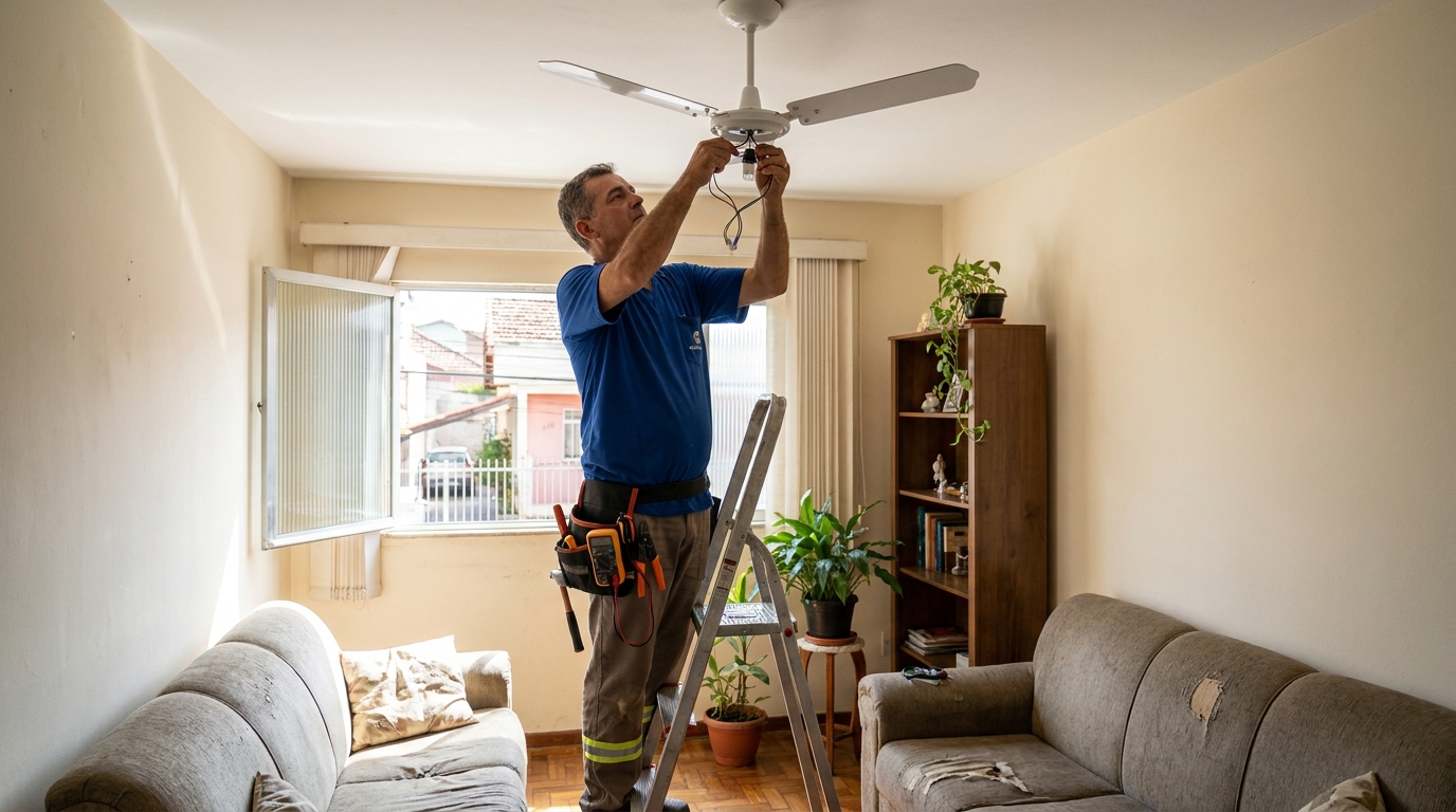 Instalacao de ventilador de teto em Londrina‑PR