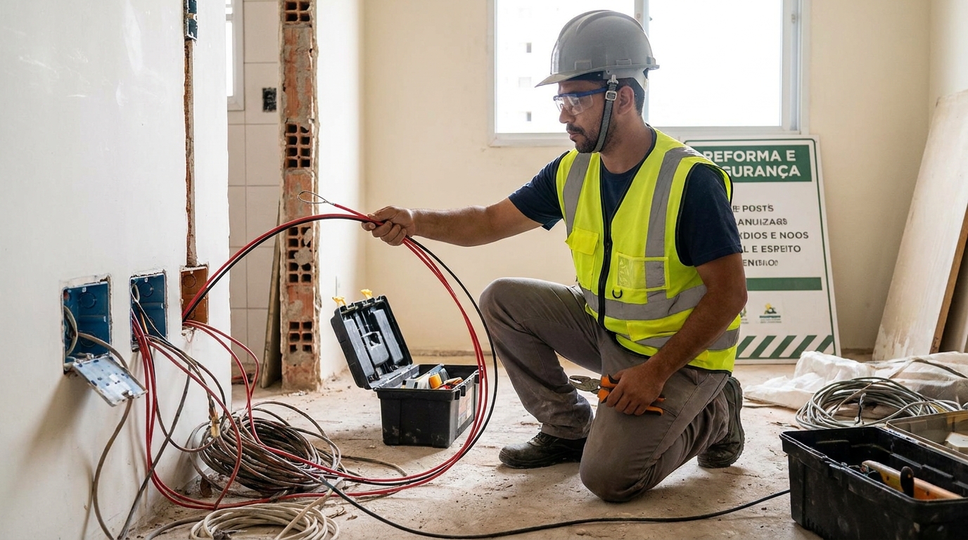 Troca de fiacao eletrica em Londrina‑PR