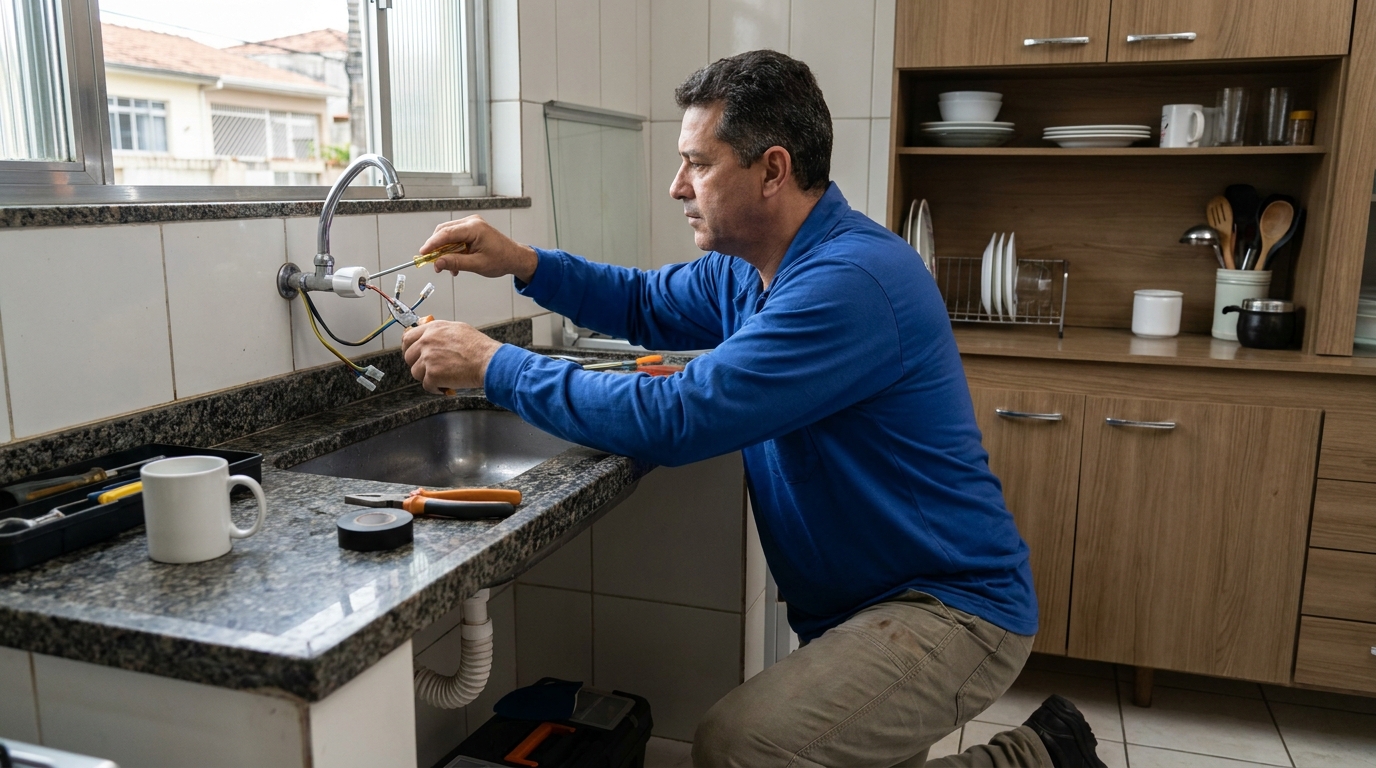 Troca de torneira eletrica em Londrina‑PR